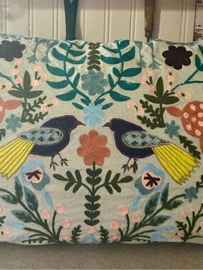 Elie Tahari Home Bird and Herb pillow